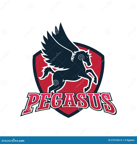 Pegasus Mascot Logo For Your Business Vector Illustration Stock Vector