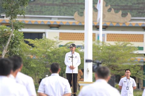 Pj Bupati Pringsewu Pimpin Apel Sekaligus Berpamitan Pantau Lampung