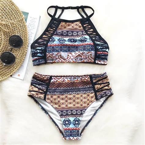 Cupshe Blazing Star Tank Bikini Set Summer Swimsuit Beach Bathing Suit