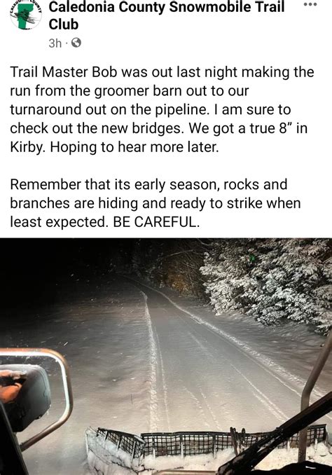 Caledonia Country Snowmobile Trail Club Update Hardcore Sledder