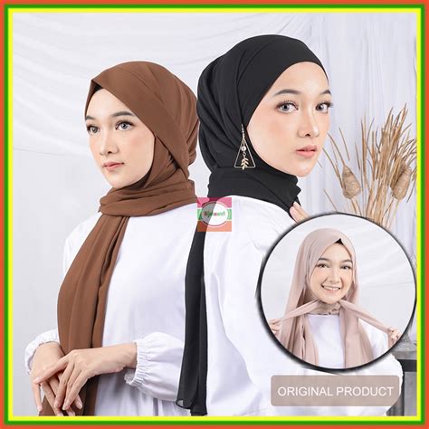 Jual Kerudung Pashmina Melayu Terbaru Model 4in1 Hijab Turban Style