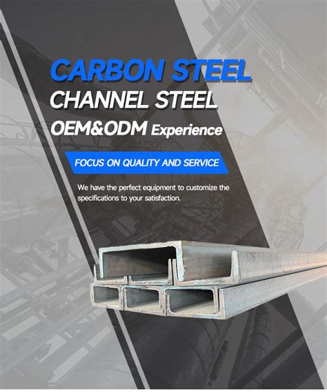 Hot Cold Rolled Mild Steel Profiles Gi Carbon Steel C U Channel With Galvanized Factory En