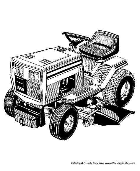 Lawn Mower Coloring Pages
