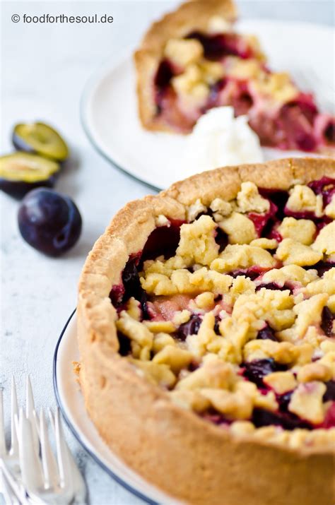 Klassischer Zwetschgenkuchen Mit Streusel