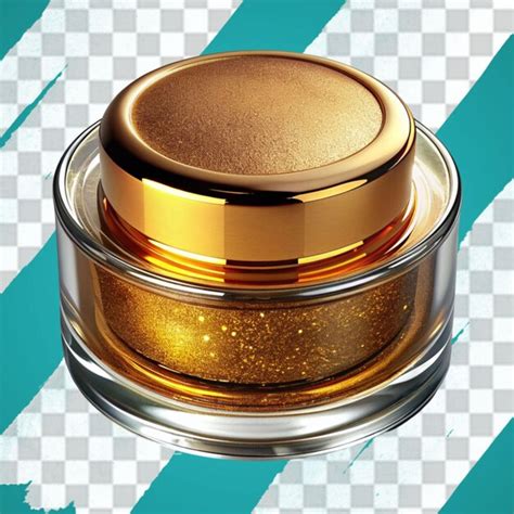 Premium Psd Compact Cosmetic Powder In Powder Box