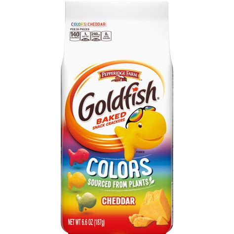 Pepperidge Farm Goldfish Colors Cheddar Crackers 66 Oz Bag Walmart