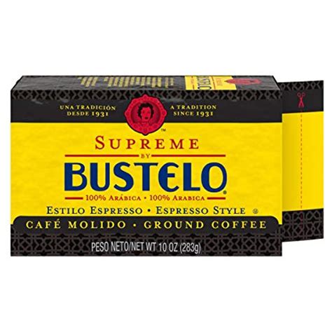 Supreme By Bustelo Espresso Style Dark Roast Ground Coffee Brick