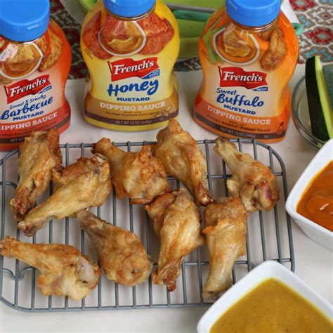 Air Fryer Chicken Wings with Dipping Sauces - A Better For You Version