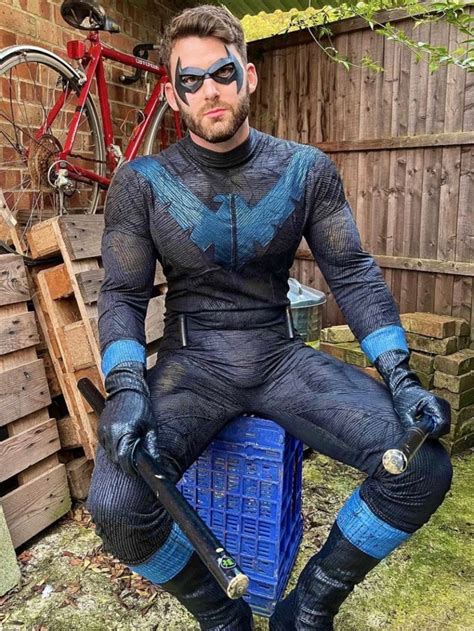 Nightwing Tight Costume Kpop Fashion Men Male Cosplay