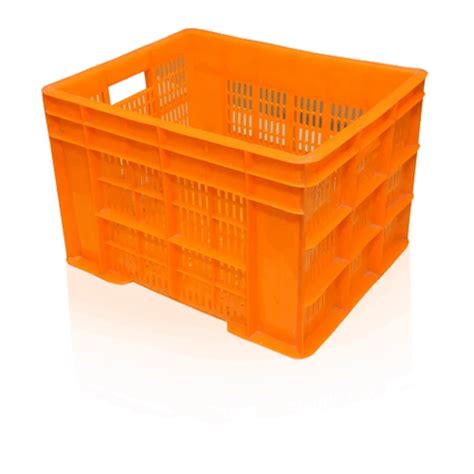 Rectangular Black Plastic Crates 300x200 For Shop Outer Dimension