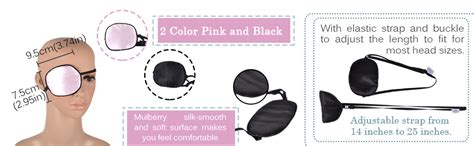 Ezakka Pieces Eye Patches For Adults Silk Eye Patch Elastic Eyepatche