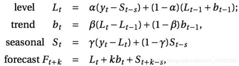 时间序列之holt Winters（三次指数平滑）时间序列分析 Holt三指数 Csdn博客
