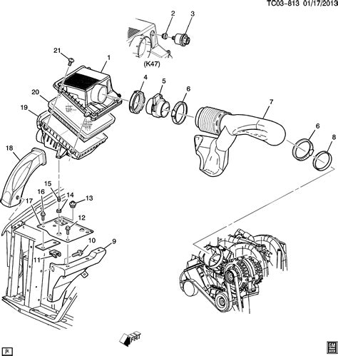 AVALANCHE 1500 4WD Air Intake System Chevrolet EPC Online Nemiga