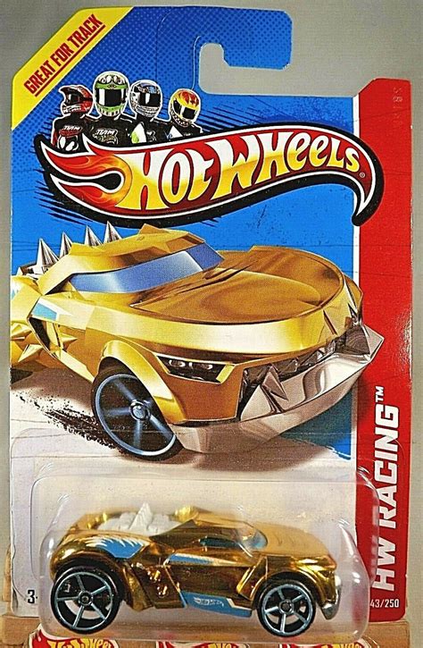 Hot Wheels HW Racing Super Chromes GROWLER Gold Variant W Blue OH Sp Contemporary