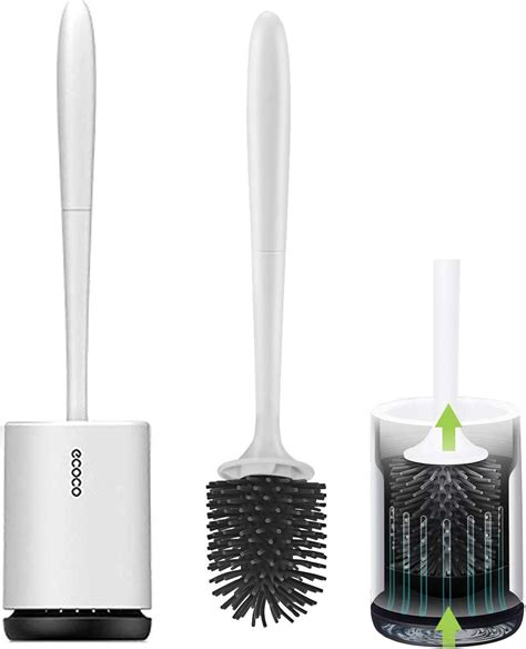 Elezenioc Brosse Wc Brosses De Toilette Avec Soies De Silicone Propres