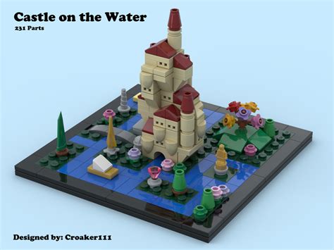 Lego Moc Castle On The Water By Croaker111 Rebrickable Build With Lego