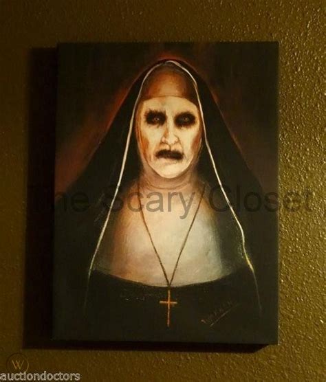 THE CONJURING 2 DEMON NUN VALAK PAINTING #66/99 + BONUS James Wan Halloween evil | #1833914203