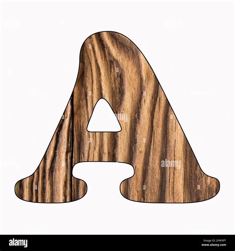 A Rustic Wooden Alphabet Letter On White Background Stock Photo Alamy