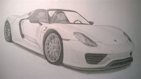 Finally Finished My Drawing Of The Porsche 918 Spyder