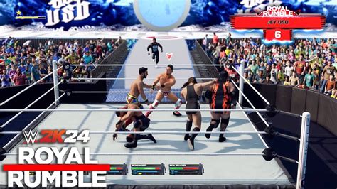 Wwe 2k24 30 Man Royal Rumble Match Gameplay Youtube