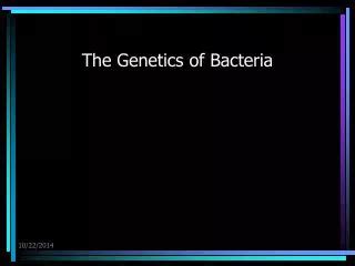 Ppt Molecular Genetics Of Bacteria Powerpoint Presentation Free