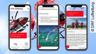 DRF Luftrettung Service App für Leitstellen Kliniken und Partner im