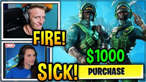 TFUE Streamers React To NEW 1000 SKIN INSTINCT YouTube