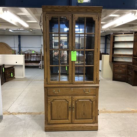 Thomasville Tall Oak Cabinet