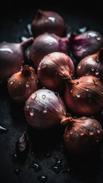 Premium Photo Fresh Organic Shallot Vegetable Vertical Background