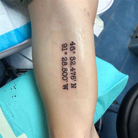 Amazing Coordinate Tattoo Designs You Need To See Coordinates