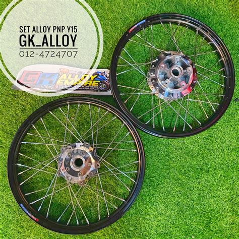 RIM ALLOY HITAM 1 40 X 17 HUB CHROM PNP MOTOR YAMAHA Y15