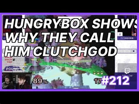 Hungrybox Shows Why They Call Him Clutchgod Smash Melee Highlights