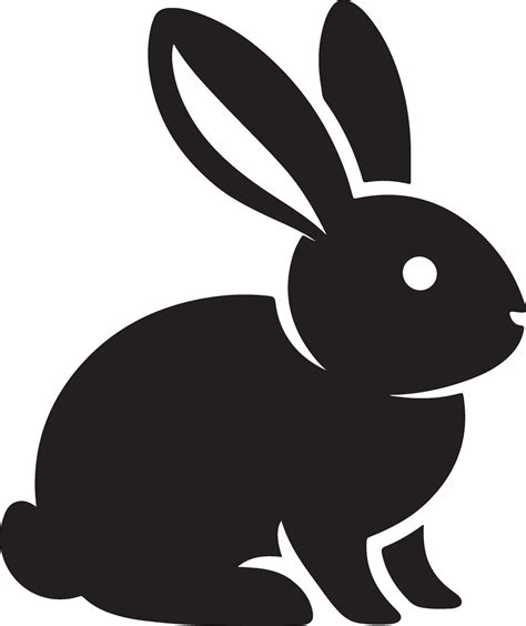 Rabbit Black Silhouette Icon Rabbit Silhouettes Rabbit Clip Art 48966581 Vector Art At Vecteezy