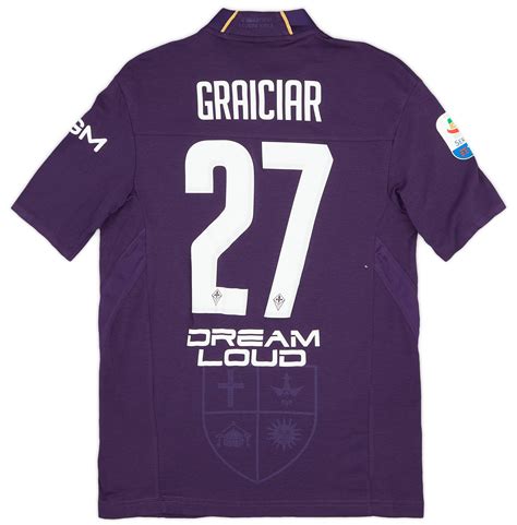 2018 19 Fiorentina Match Issue Home Shirt Graiciar 27 As New M