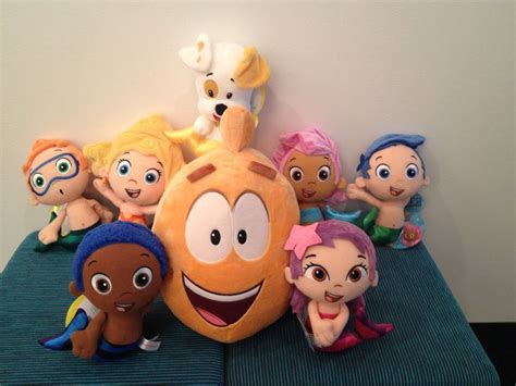 Bubble Guppies plush dolls make a swim