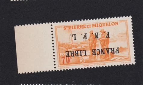 Timbre De Saint Pierre Et Miquelon N A C Surcharg Gomme Sans