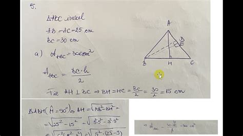 In Figura Alaturata Este Reprezentat Triunghiul Isoscel Abc Cu Ab Ac