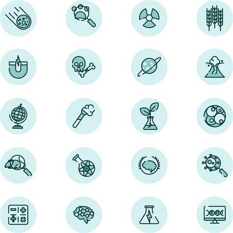 Science icon set, illustration, vector on a white background. 13723767 ... 