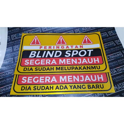 Jual Stiker BLIND SPOT REFLEKTIF NYALA REFLECTIVE V1 Untuk Mobil Elf