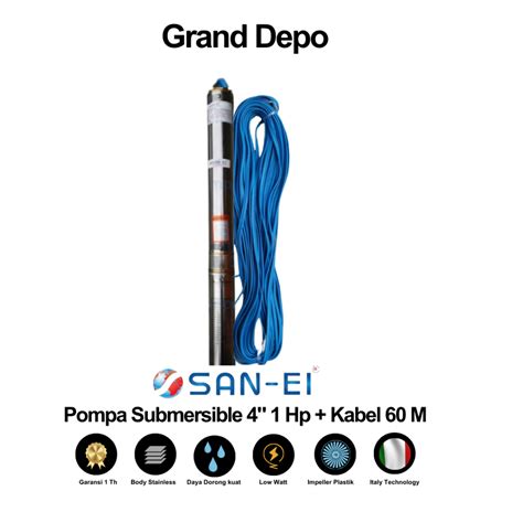 Jual San Ei Pompa Air Satelit Inch Hp Kabel Meter Noryl