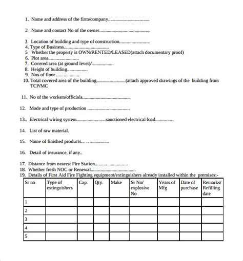 Free Sample Fire Service Application Forms In Pdf Ms Word