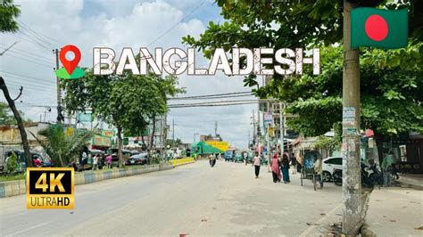 Bangladeshi 4K Walking Tour 2024 Bangabondhu Avenue Rd Chittagong