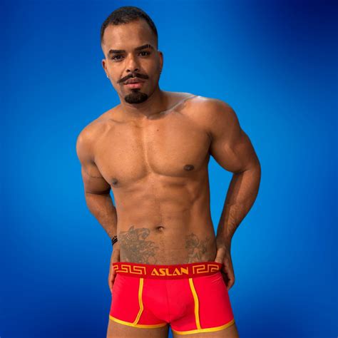 Cueca Boxer Vermelha Dryfit Line Dourado Aslan Shop Lingerie Masculina Cuecas Sungas