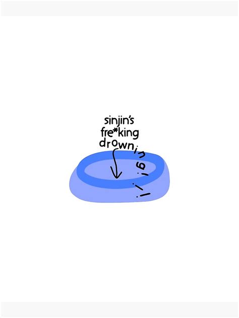 Sinjin Drowning Poster For Sale By Poinli Redbubble