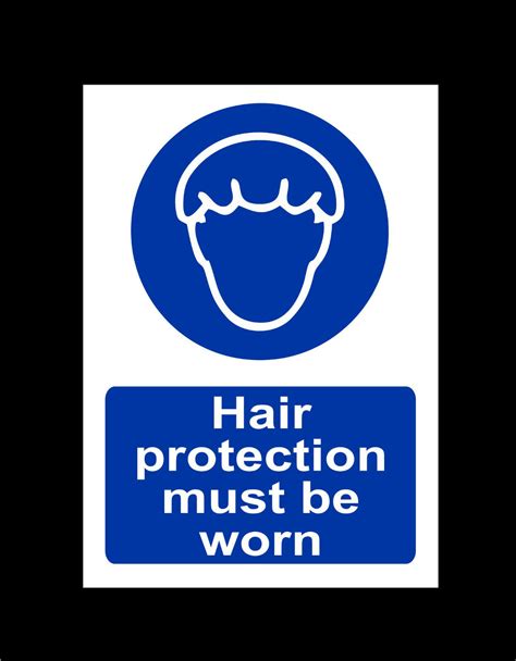 Hairnets Hair Protection Must Be Worn Sign Or Sticker Food And Hygiene Catering Ebay