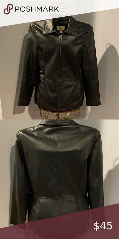 Worthington Genuine Leather Jacket Leather Jacket Shopping Leather Jacket Clothes Design