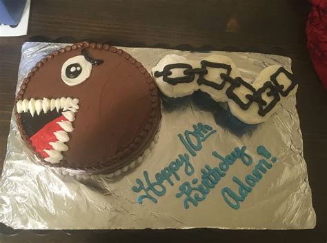 Chain Chomp Cupcake Cake Super Mario Bros Party Mario Bros Party