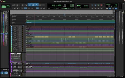 Pro Tools Mixing Template