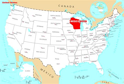 Where Is Wisconsin Located Mapsofnet