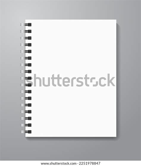 Blank Paper Spiral Notebook Page Vector Stock Vector (Royalty Free ...